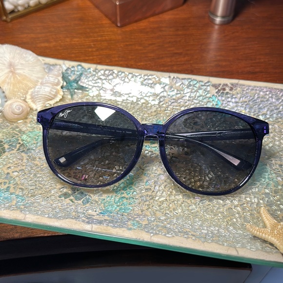 Maui Jim Accessories Maui Jim Water Lily Blue Sunglasses Poshmark
